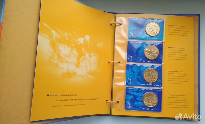 Австралия Олимпиада Сидней 2000 набор монет UNC