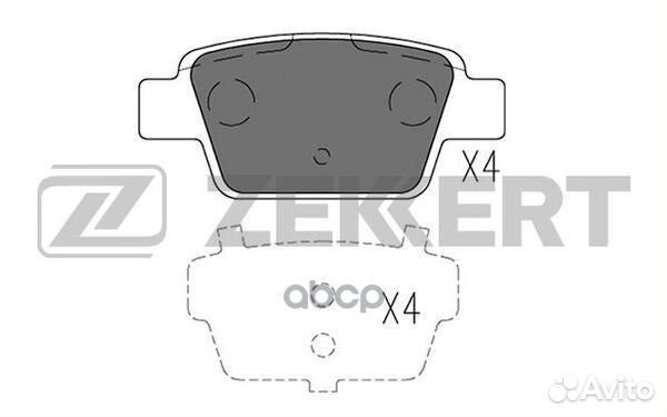 Колодки торм. диск. задн. Alfa Romeo Mito (955)