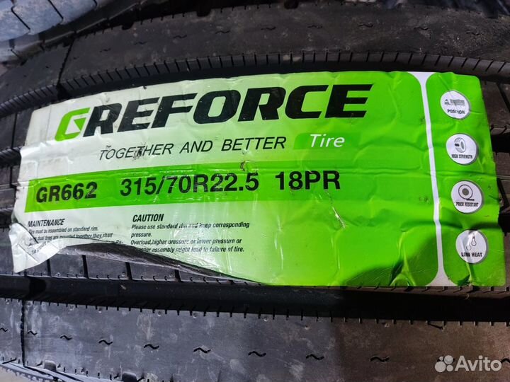 Greforce 315/70 R22.5 GR662 рулевая 152/148M M+S