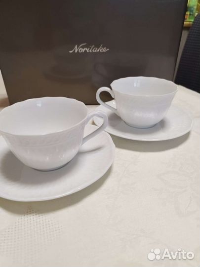 Чашка с блюдцем фарфор