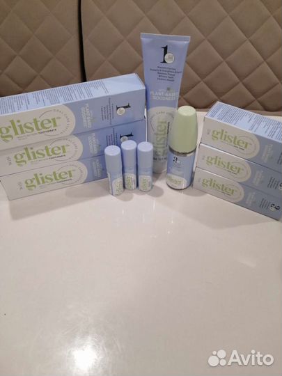 Glister ополаскиватель, зубная паста, освежитель