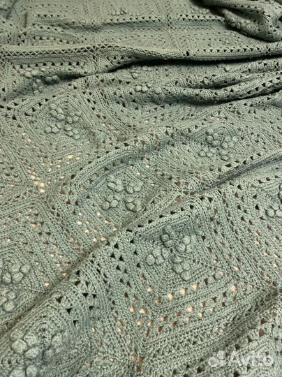 Плед вязаный ручная работа