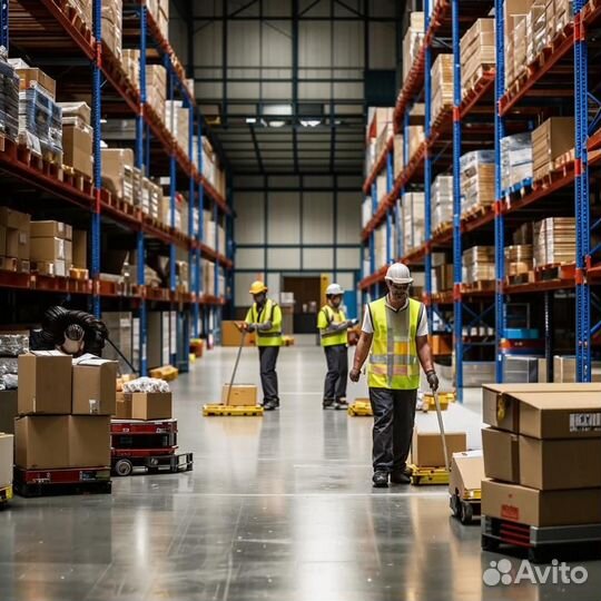 Уборщики склада вахта с проживанием