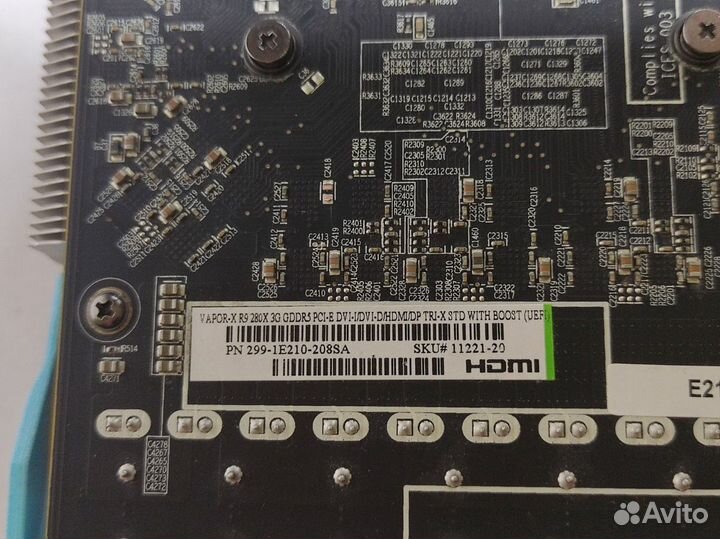 Sapphire r9 280x tri-x обмен