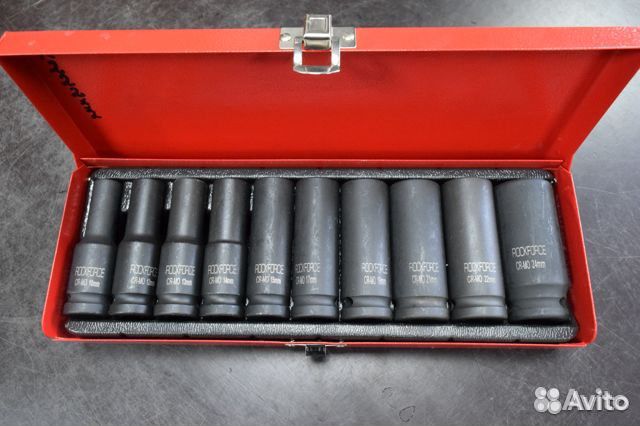 Набор головок торцевых 1/2