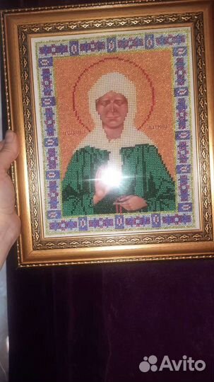 Икона биссером Матронушка