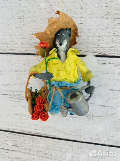 Ватные елочные игрушки