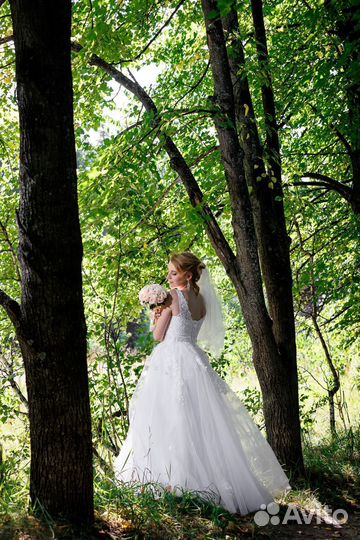 Свадебное платье 42 44 пышное