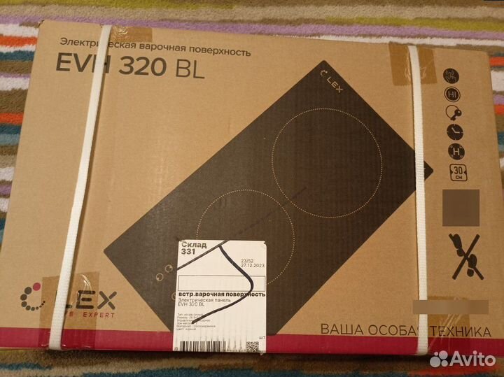 Варочная поверхность Lex EVH 320 BL новая