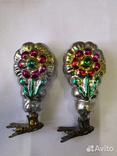 Елочные игрушки СССР на прищепке