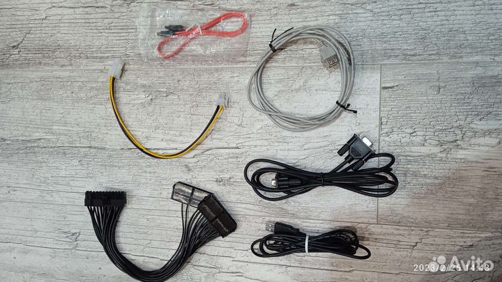 Кабель 24-pin, SATA, COM, USB