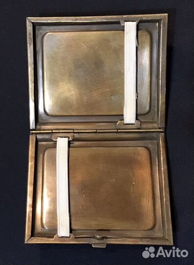 Портсигар латунный