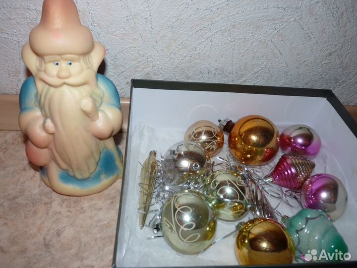 Дед Мороз и новогодние игрушки СССР