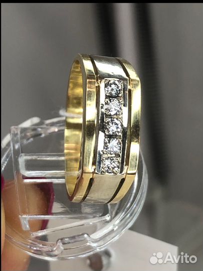 Кольцо СССР с бриллиантами золото 585/19,5р/7,55 г