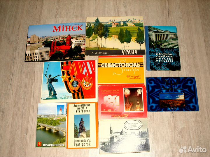 Наборы открыток СССР: города, искусство