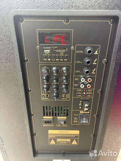 Эстрадная Профессиональная Колонка с АКБ