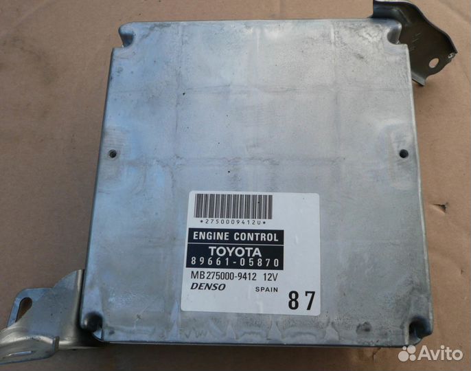 Эбу японских двигателей 1ZZ FE и 3VZ-E