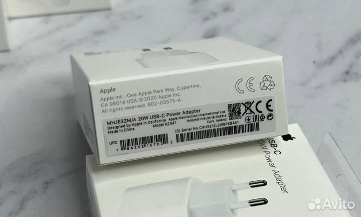 Apple Адаптер USB Type C 20W Оригинал (mhje3zm/A)