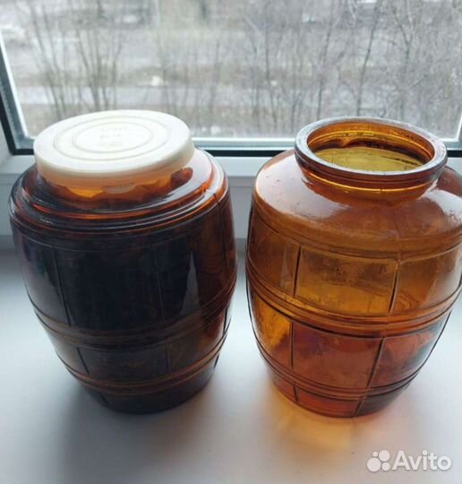 Темное стекло 1 банка СССР 2литра. винтаж