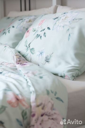 Постельное белье, сатин, двуспальный, от фабр.Икеа