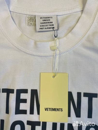 Футболка vetements clothing