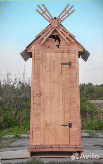 Дачный туалет деревянный В434