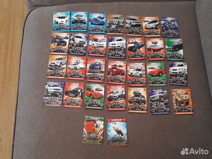 Коллекционные карточки супер гонки