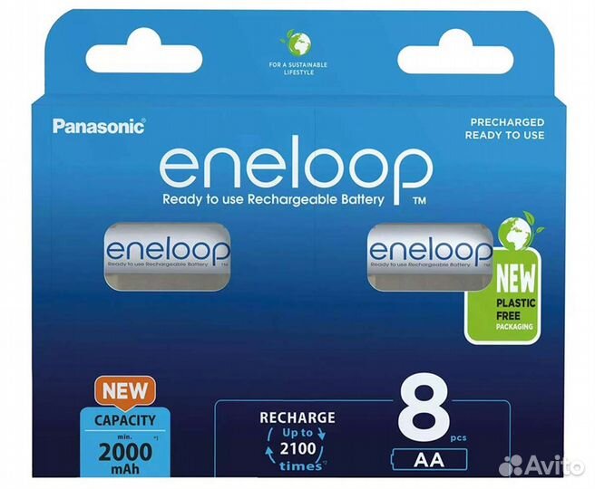 Аккумуляторы 8 шт Panasonic 2000mAh AA Eneloop Pro