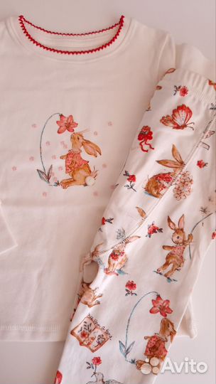 Новая пижама next 12-18 мес с длинным рукавом