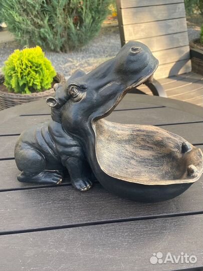 Конфетница бегемот ключница подарок статуэтка