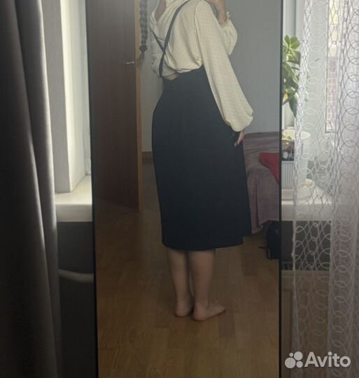 Платье-сарафан черный от Uniqlo