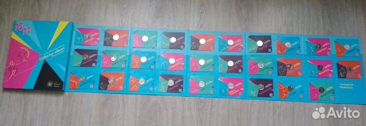 Олимпиада Лондон полный набор 29 монет в блистерах