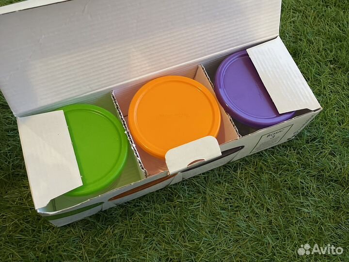 Набор стеклянных банок с крышкой Pasabahce