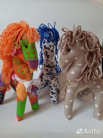 Лошадки текстильные