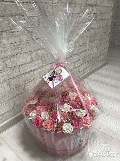 Букет из мыльных роз 71 шт только под заказ