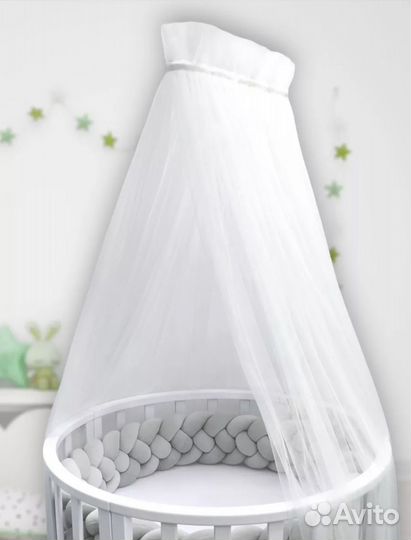 Балдахин в детскую кроватку с держателем