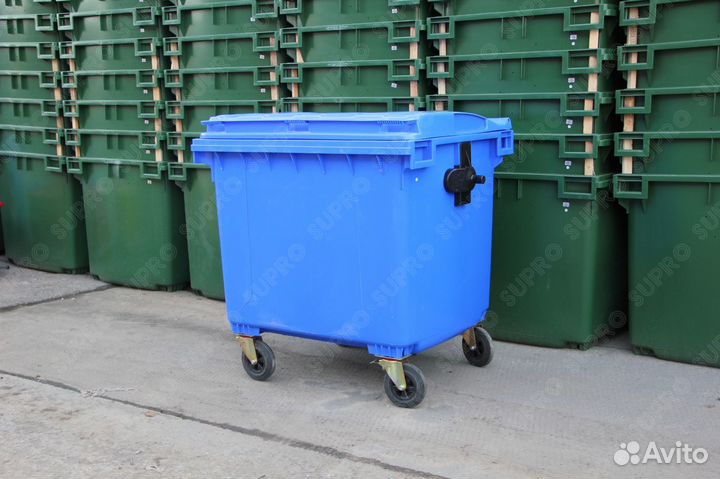 Пластиковый контейнер 1100л Ш2256