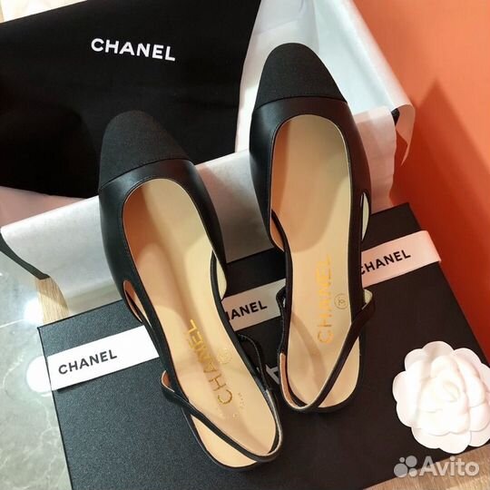 Балетки слингбэки Chanel