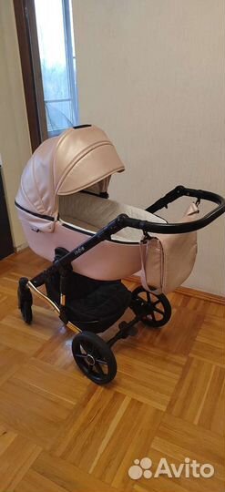 Коляска 2 в 1 эко кожа Peppy Indie