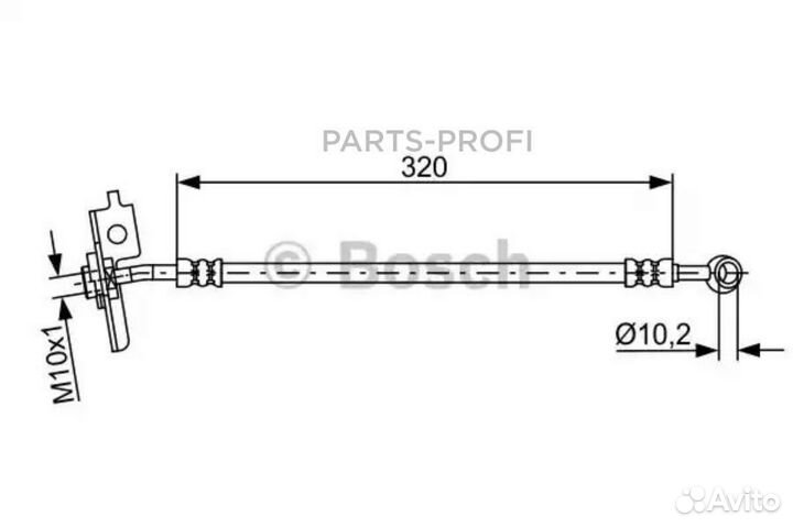 Bosch 1987481870 Шлангопровод перед прав