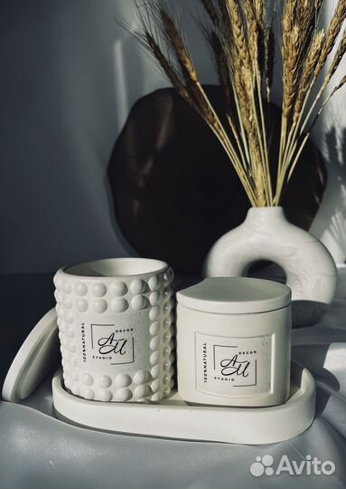 Свечи из натурального кокосового воска