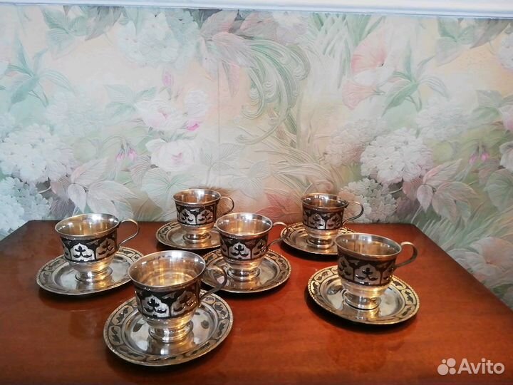 Сервиз серебро