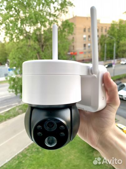Уличная поворотная Wi-Fi камера с солн. батареей
