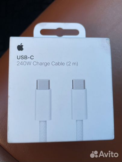 Кабель usb type c apple для MacBook 2 метра 240w