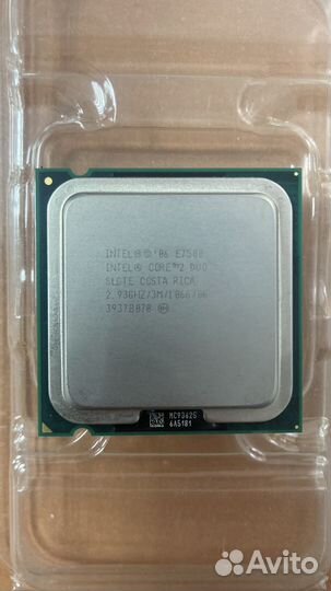 Процессоры Pentium е6500 и core 2 duo е7500