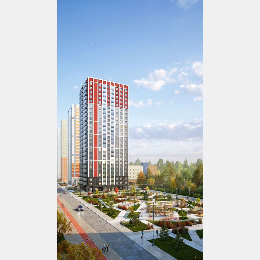 3-к. квартира, 64,4 м², 23/25 эт.