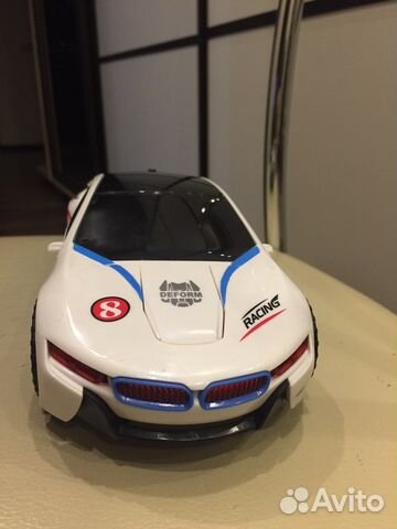 Машина трансформер на батарейках свет/звук