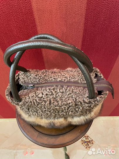 Сумка меховая соболь каракуль