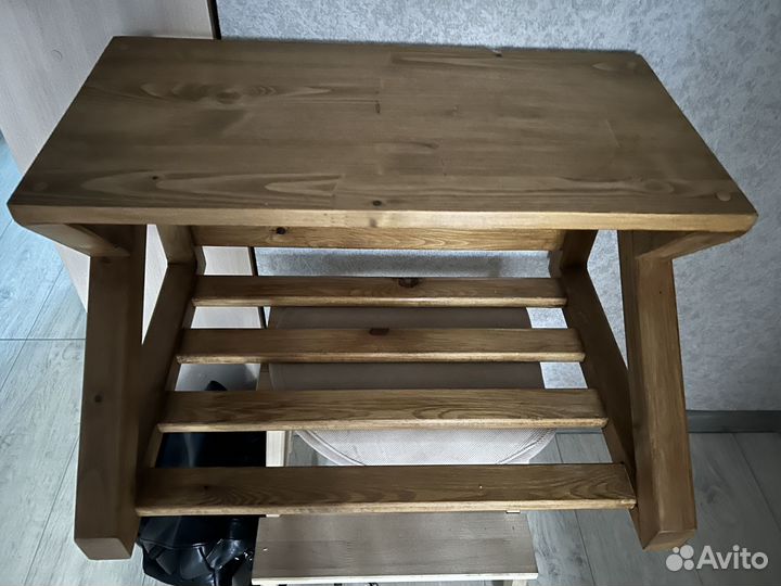 Полка из массива для микроволновки