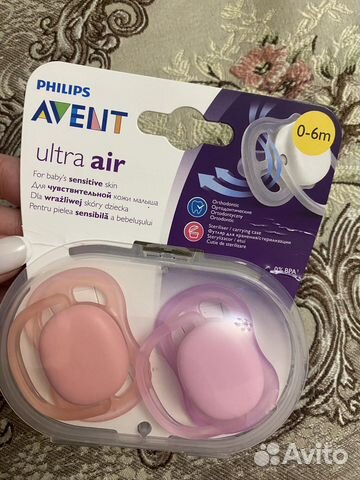 Пустышка avent 0 6 новая